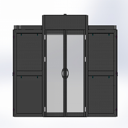 图腾冷热通道机柜 机柜冷通道安全通道设计